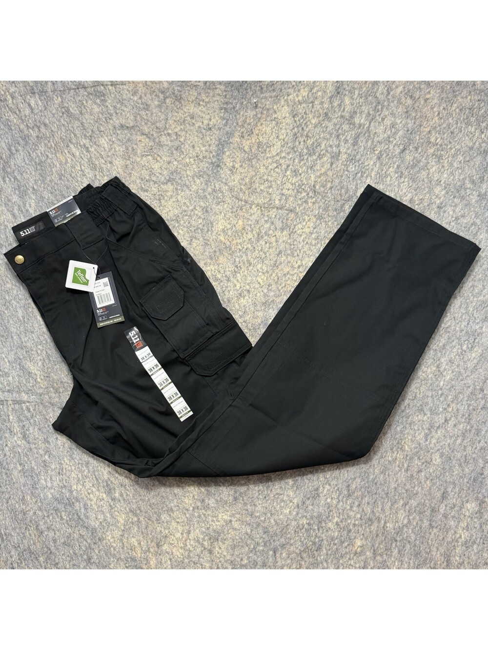 5.11 Tactical Taclite Pro Pants Mens 38x36 Black Cargo Teflon Ripstop NWT